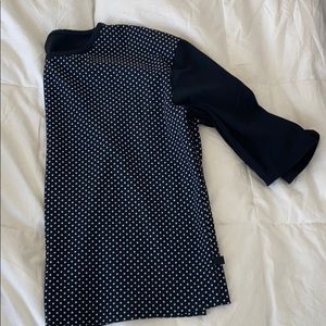 Lululemon polka dot 3/4 length sleeve top size 8